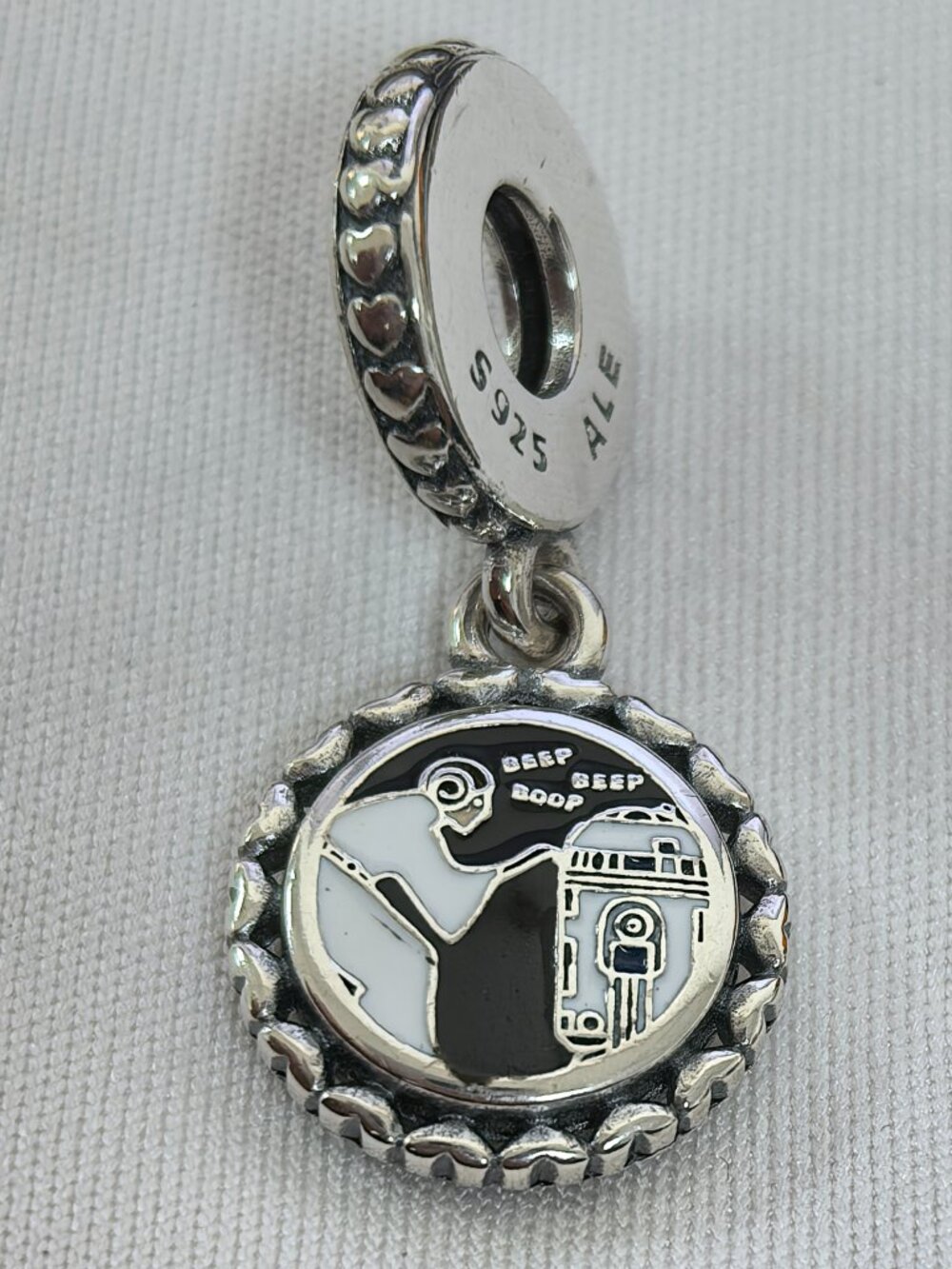 Pandora Star Wars Night 2025 - Princess Leia Charm, S925 Silver Jewelry
